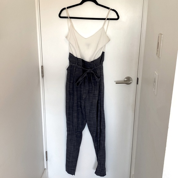 Dual colour faux denim romper - Picture 1 of 1